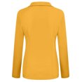 thumbnail image 3 of Yuyuzo Womens Blazer Lapel Collar Long Sleeve Open Front Button Tunic Tops Solid Color Fall Suit, 3 of 4