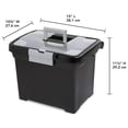 thumbnail image 2 of Sterilite Organisateur de Dossiers Portable Verrouillable avec Poignée (Lot de 12), 2 of 3