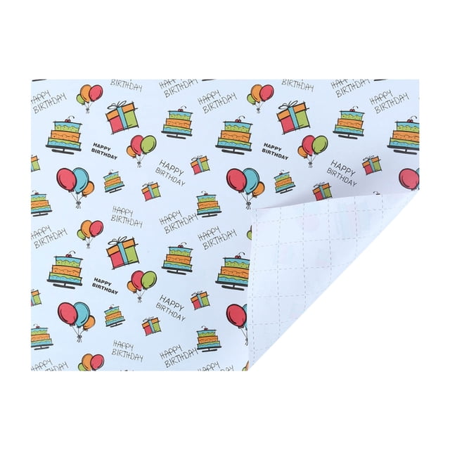 Happy Birthday Wrapping Paper Gift Wrapping Paper 80g Cartoon Coated Paper Holiday Decoration