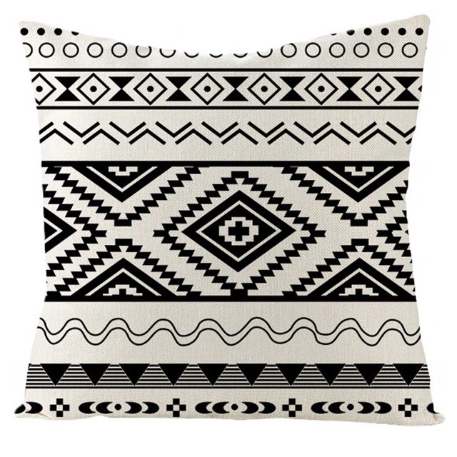 Agiferg Throw Pillow Covers Decorative Cotton Linen Cushion Case
