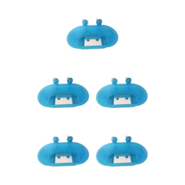 ZheElen Plastic Durable Construction And Multifunctional Bird Bathtub For Pet Bird Easy To Mirror Bottom mirror 5Set
