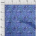 thumbnail image 2 of oneOone Georgette Viscose Blue Fabric Ocean Life Sewing Material Print Fabric By The Yard 42 Inch Wide, 2 of 4