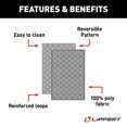thumbnail image 3 of Lippert Components Patio Mat, Gray, 12' x 8', Reversible Fabric, UV/Mold/Mildew Resistant, Without Grommets/Stakes, 1 Count, 3 of 8