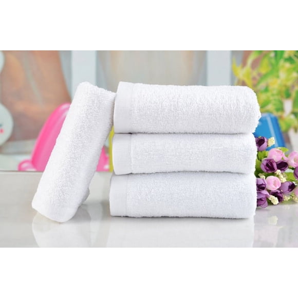 Binwennn 1Pc Soft 30*65cm Hotel Bath Towel Washcloths Hand Towels White Towels for Pool Thick Beach Towel Low Lint Bath Towels Super Absorbent Bath Towels Shot Towel Bath And Towel Set Rainbow Towels