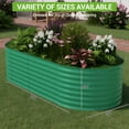 thumbnail image 4 of Green Galvanized Steel Raised Garden Bed – 24in Tall Outdoor Planter Box, Rust-Resistant, Weatherproof, Tool-Complimentary Assembly for Vegetables, Fruits & Flowers ,180x90x60cm, 4 of 8