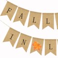 thumbnail image 4 of Linen Banner FALLING IN LOVE Letters Hanging Flag Bunting Banners for Thanksgiving Day Party Decorations, 4 of 6