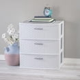thumbnail image 3 of Sterilite 3 Drawer Wide Weave Tower, 3 of 7
