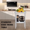 thumbnail image 3 of BeesClover 18" x 24" x 35" Stainless Steel Commercial Work Table 2-Tier Adjustable Undershelf, 660LBS Capacity, 3 of 7