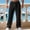 Black, variant on Tunhigl Cotton Linen Pants Men Casual Loose Fit Elastic Drawstring Waist Summer Beach Pants mens pants(Light Blue,XL)