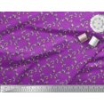 thumbnail image 2 of Soimoi Purple polyester Crepe Fabric Toucan Bird Printed Fabric 1 Yard 52 Inch Wide, 2 of 3