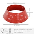 thumbnail image 3 of HOMCOM 26" Christmas Tree Collar Xmas Tree Round Ring Skirt Holiday Decor, 3 of 10