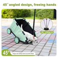 thumbnail image 3 of Poussette mini Pliable pour Chien, Équipée d'Une Corde de Sécurité, d'Un Panier de Rangement et d'Un Coussin de Siège Intégré, avec Poignée Rétractable, Convient aux Voyages, au Magasinage, à la Marche et aux Jeux, 3 of 18