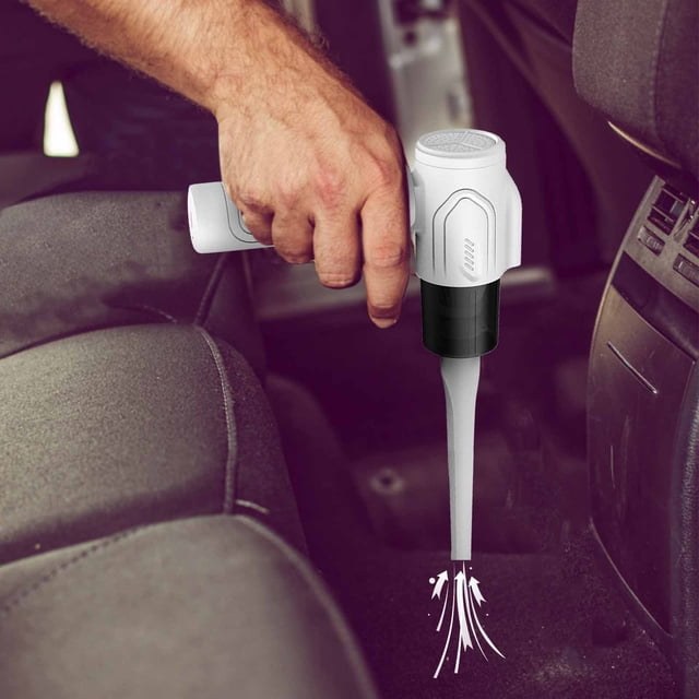 EGNMCR Car Vacuum Cleaner Handheld Household Small Foldable Vacuum Cleaner Car Wireless Charging Large Suction Portable Mini, Dust cleaning machine