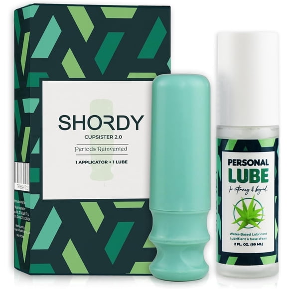 SHORDY Applicator Tool 2.0 with Lube for Menstrual Cups, Easy Insert, Suitable for All Size Cups