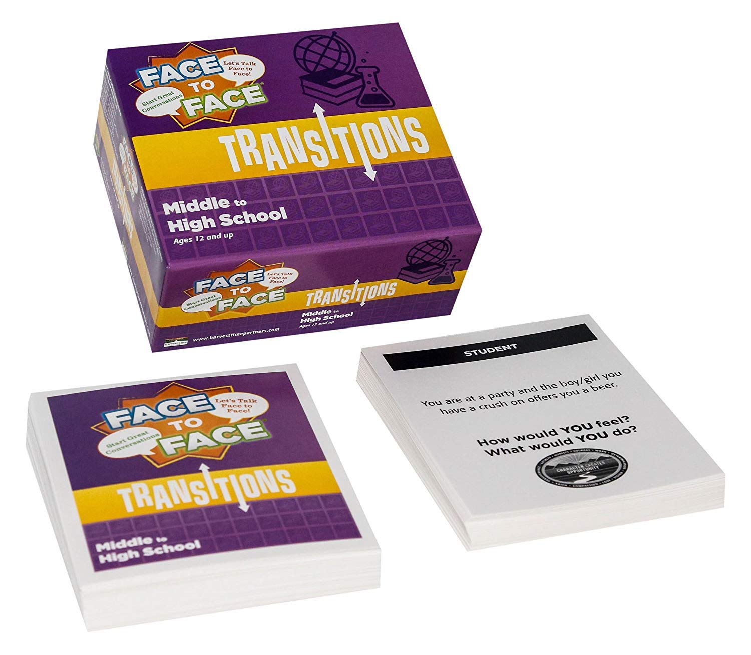 Face To Face Transitions Card Game (Middle To High School Edition) - Communication Development For Important Life Transitions Ages 12 And Up