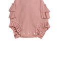 thumbnail image 3 of Xingqing Newborn Bébé Fille Robe Volant Summer Sans Manches Dos Côtelé Basique One Piece Romper Bodysuit Combinaison, 3 of 7