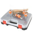 thumbnail image 1 of yeacher Ensemble de Perceuse à Fraise de Précision avec Roulements et Pinces Perforatrices - Trousse d'Outils de Menuiserie 6 Pcs pour un Perçage Précis et Sans Rayures en Plusieurs Tailles (2,8-4 mm) - Comprend une Boîte de Rangement pour, 1 of 5