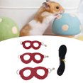 thumbnail image 4 of Harness and Leash with Bells, Small Pet Outdoor Walking Harness Vest and Leash Set Decor Chest Strap Harness for  Ferret Squirrel Hamster Clothes Accessory, 4 of 8