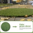 thumbnail image 2 of Green Artificial Grass Rug for Home Use Lightweight Plastic Material Adds Natural Decor Touch 12.5 Inches Diameter, 2 of 8