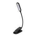 thumbnail image 1 of yeacher Lampe Livre à Pince LED Rechargeable par USB avec Support de Musique, Commande Tactile et Luminosité Réglable, 14 Perles, Batterie 1000mAh, Options Noir/blanc, 1 of 6