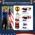 thumbnail image 3 of Yescom 2 Packs EZ GO 25ft Double Flag Poles for Outside House, Aluminum Telescoping Tangle-Free In Ground Flagpole Kit Fits for Front Yard, 3 of 11