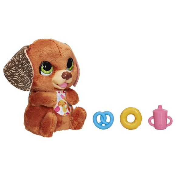furReal Newborns, Chiot, peluche animatronique avec sons, animal de compagnie interactif pour enfants, dès 4 ans