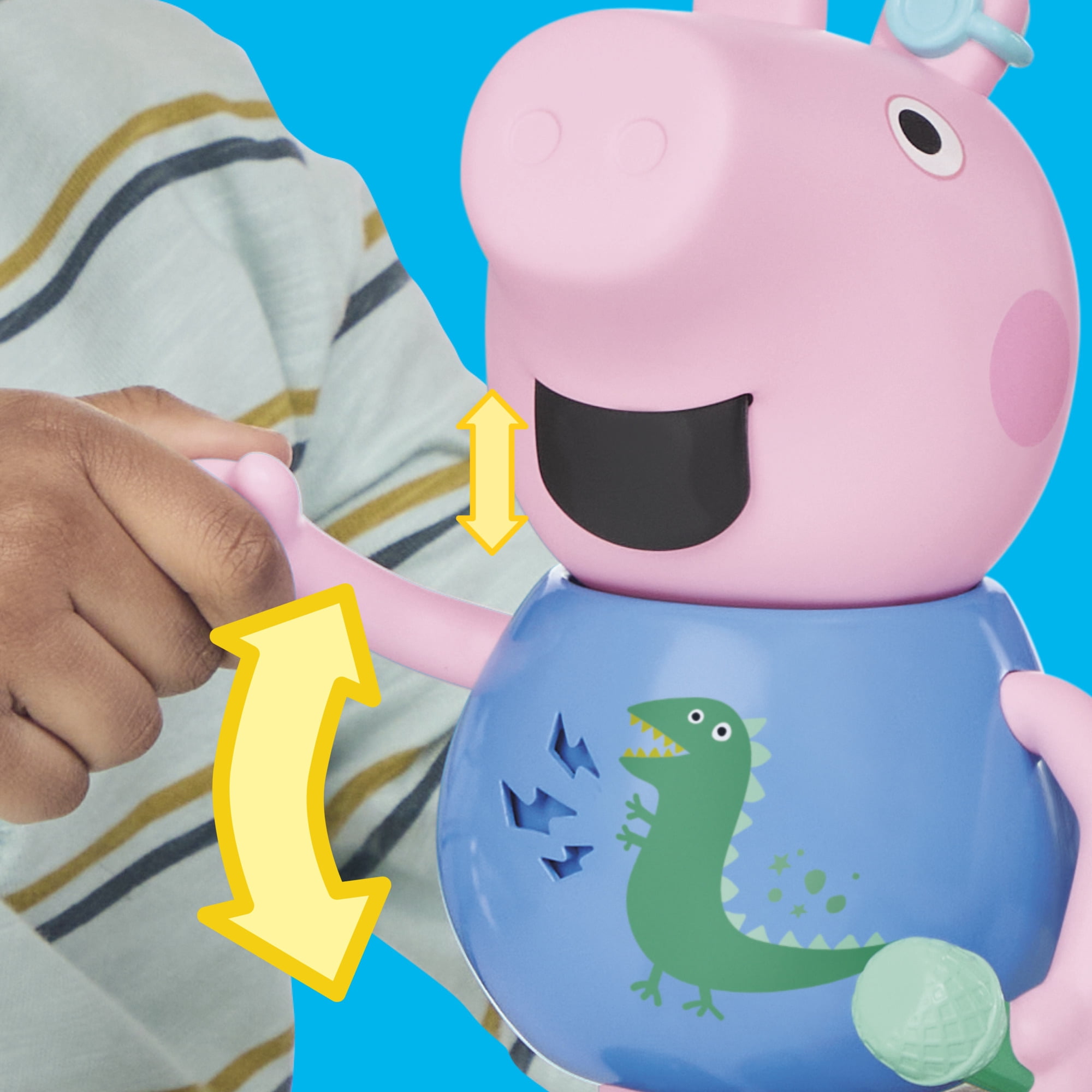 Jouets Peppa Pig Figurine George qui chante et fait des blagues, jouets musicaux préscolaires pour garçons et filles, 3 ans et plus - Version française