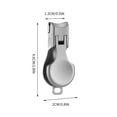 thumbnail image 3 of Vwrxbz Mini Nail Clipper Stainless Steel Flat Mouth Small Nail Trimmer with Anti Splash Design, 3 of 8
