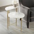 thumbnail image 2 of Steve Silver Patna White Marble Top Accent Table, 2 of 5