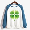 thumbnail image 4 of QIPOPIQ T-Shirts à Manches Longues à Col Rond pour Femmes T-Shirts de la Saint-Patrick T-Shirts Amples pour Dames T-Shirt Imprimé Trèfle T-Shirt Vert Porte-Bonheur Haut T-Shirt à Col Rond T-Shirts de la Saint-Patrick Offres, 4 of 4