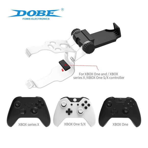 Xbox Controller Phone Mount - Adjustable Rotatable Clip Holder for Xbox Series X & Xbox One/Slim Controllers, Universal Phone Fit (4.7"-7.2"), Secure Grip for Cloud Gaming, Streaming & Guides