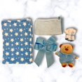 thumbnail image 3 of Newborn Baby Boy Gift Basket with Fleece Blanket, Teddy Bear, Washcloths, Bathtime Accessory, 3 of 3