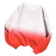 thumbnail image 1 of Annhoo Chandails en Molleton d'Automne pour Femmes Manches Longues Col Rond Pull Chemises Mode Dégradé Blouses, 1 of 4