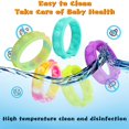 thumbnail image 4 of 2 Pcs Pops Bubble Simple Dimple Jouet Fidget Bracelet en Silicone Coloré Anxiété Bande Sensorielle, Bracelet Vert Lumineux, 4 of 7