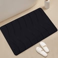 thumbnail image 5 of Fridja Washable Bathroom Mat, Memory Foam Bath Mat for Bathroom, Absorbent Bathroom Rug Non-Slip Rubber Back, 15.7''x23.6'', Black, 5 of 5