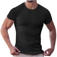 thumbnail image 2 of T-Shirt pour Homme, Haut Décontracté à Manches Courtes et Col Rond, Tissu en Polyester Doux pour le Quotidien, 2 of 3