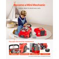 thumbnail image 3 of VEVOR Ensemble de Réparation de Voiture de Mécanicien pour Enfants avec Pièces Amovibles Rouge, 3 of 9