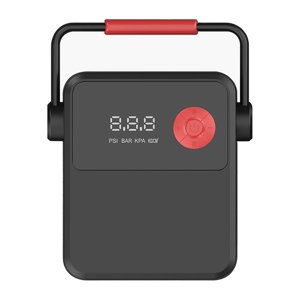 Digital Display Car Air Pump With Led Screen 12V Portable Tire Inflator Pressure Gauge Emergency Light For Vehicles 6.6X6.3 Inches