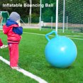 thumbnail image 3 of Pure Color Inflatable Bouncing Ball Jumping Hop Ball with Handle for Adults Exercise, 3 of 7