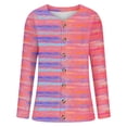 thumbnail image 4 of Jsaierl Womens Christmas Cardigan Sweaters Plus Size Dressy Long Sleeve Cute Printed Open Front Button Knit Outwear, 4 of 5
