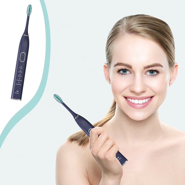 Vaidha Toothbrush With 2 Brush Heads For Adults And Kids, IPX7, 5 Modes With 2 Minutes Built In Smart Timer,