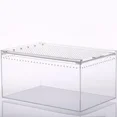 thumbnail image 1 of Habitat pour Reptiles Terrarium Boîte de Reproduction Acrylique Transparente Étanche Cage Araignée Lézard Scorpion Habitat Boîte d'Alimentation pour Insectes, 1 of 5