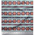 thumbnail image 1 of Soimoi Poly Georgette Fabric Ikat Southwestern Fabric Prints by Yard 52 Inch Wide, 1 of 3