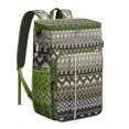 thumbnail image 1 of Hippie Retro Style Colorful Abstract Insulated Backpack Cooler - 20L Soft Cooler Bag, Geometric, 1 of 4