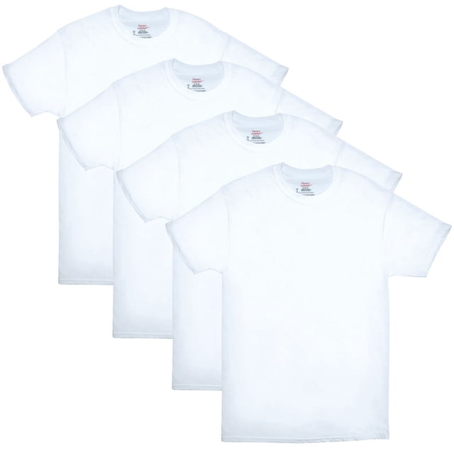 Hanes Men’s Crew-Neck Undershirt Pack, Moisture Wicking