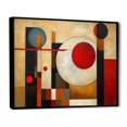 thumbnail image 2 of Designart Abstract Shapes Oversized framed wall art decor, Abstract Shapes framed wall Art, Earthy Exploration Brown Red Brown And Red Exploring Dimensions , Brown Modern black framed wall art, 2 of 5