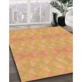 thumbnail image 3 of Ahgly Company Tapis d'Intérieur Lavables à la Machine, Carrés de Transition Orange, 3' Carré, 3 of 7