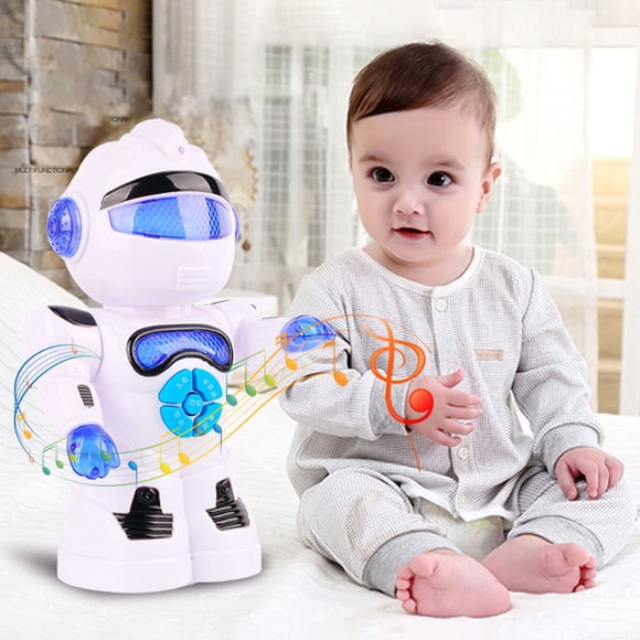 TIMIFIS Cartoon Robot Toys, Intelligent Robot, Children's Gifts, Lighting, Music, Dance, Puzzle, Early Education T1 Robot Education
