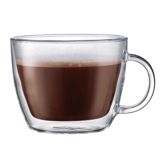 Tasse à café Latte Bodum BISTRO, double paroi, verre, 0,45 L, 15 oz