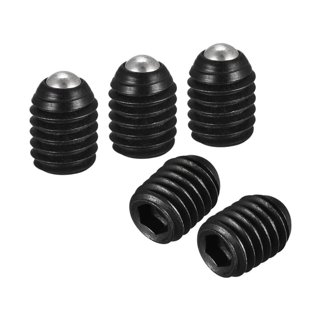 Unique Bargains Ball Point Set Screws, M6 x 8mm High Carbon Steel Metric Spring Hex Socket Grub Screw 20 Pack